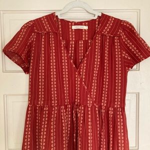 Christy Dawn - Dawn Dress in Red Zinnia Size Small